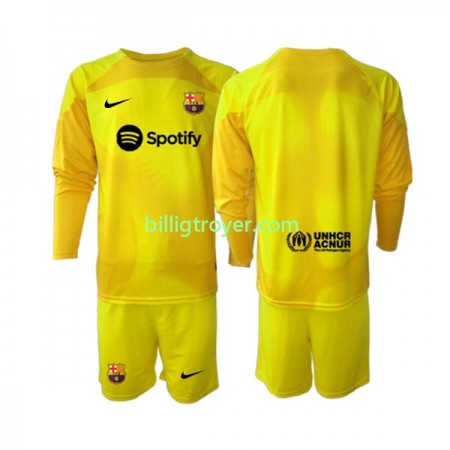 Billige Fotballdrakter FC Barcelona Keeper Barn Fjerdedraktsett 2022/23 Langermet